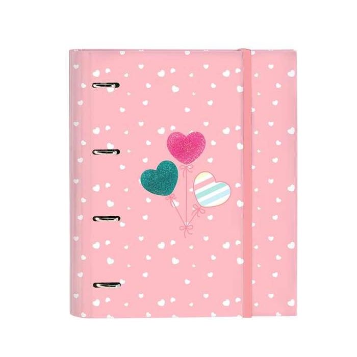 Carpeta de anillas BlackFit8 Globitos 27 x 32 x 3.5 cm Rosa