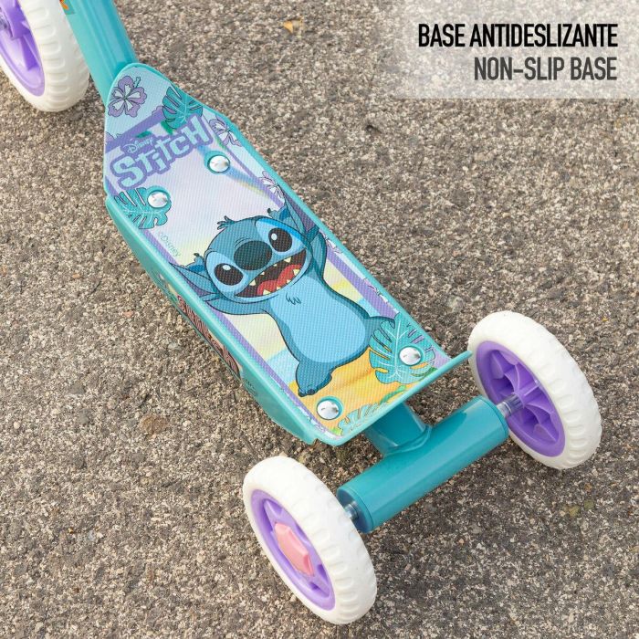 Patinete Stitch Goma Metal Plástico Azul 8
