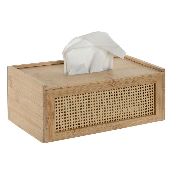 Caja Pañuelos Basicos DKD Home Decor Natural 13 x 10 x 25 cm 1