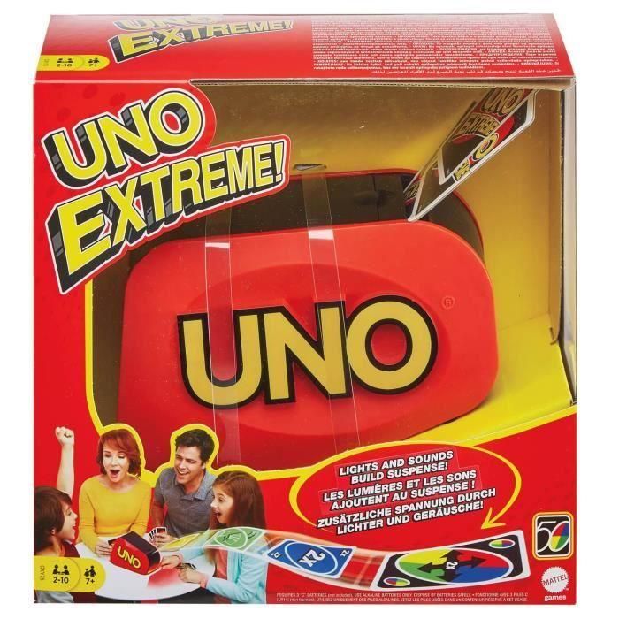 Mattel Games - Uno Extreme - Juego de cartas familiar - A partir de 7 años 1