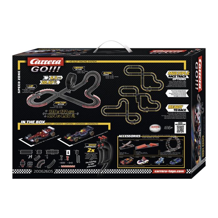 Carrera GO Speed Zone Pista de Carreras F1 Ferrari Hamilton y Red Bull Verstappen 6.3m (Edad: 3+ años) 4 Carrera GO Speed Zone Pista de Carreras F1 Ferrari Hamilton y Red Bull Verstappen 6.3m (Edad: 3+ años) 4