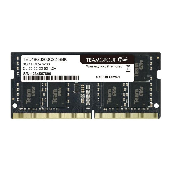 Team Group ELITE TED48G3200C22-S01 módulo de memoria 8 GB 1 x 8 GB DDR4 3200 MHz 7 Team Group ELITE TED48G3200C22-S01 módulo de memoria 8 GB 1 x 8 GB DDR4 3200 MHz 7