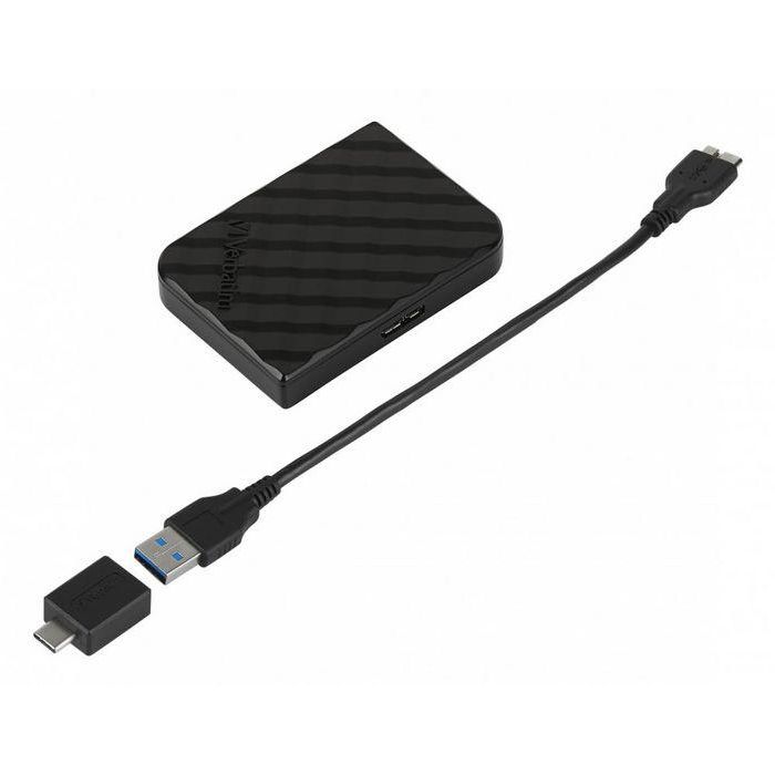 Verbatim Store 'n' Go Mini SSD, 1 TB, USB 3.2 Gen 1, Black 2 Verbatim Store 'n' Go Mini SSD, 1 TB, USB 3.2 Gen 1, Black 2