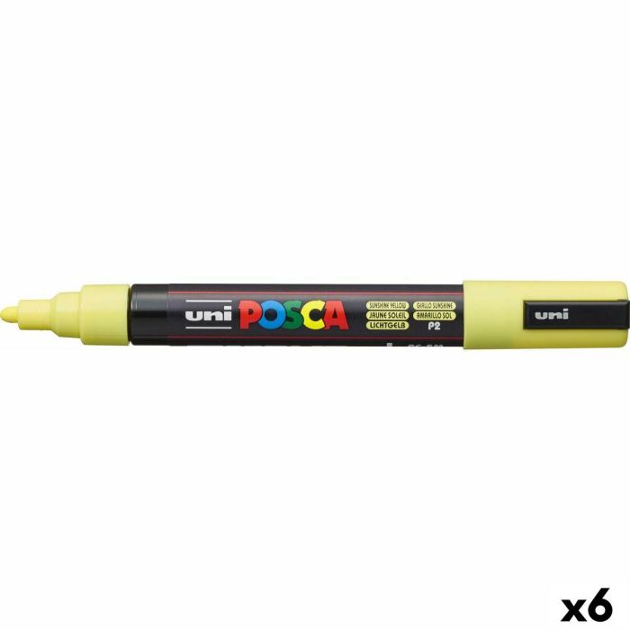 Marcador POSCA PC-5M Amarillo (6 Unidades) Marcador POSCA PC-5M Amarillo (6 Unidades)