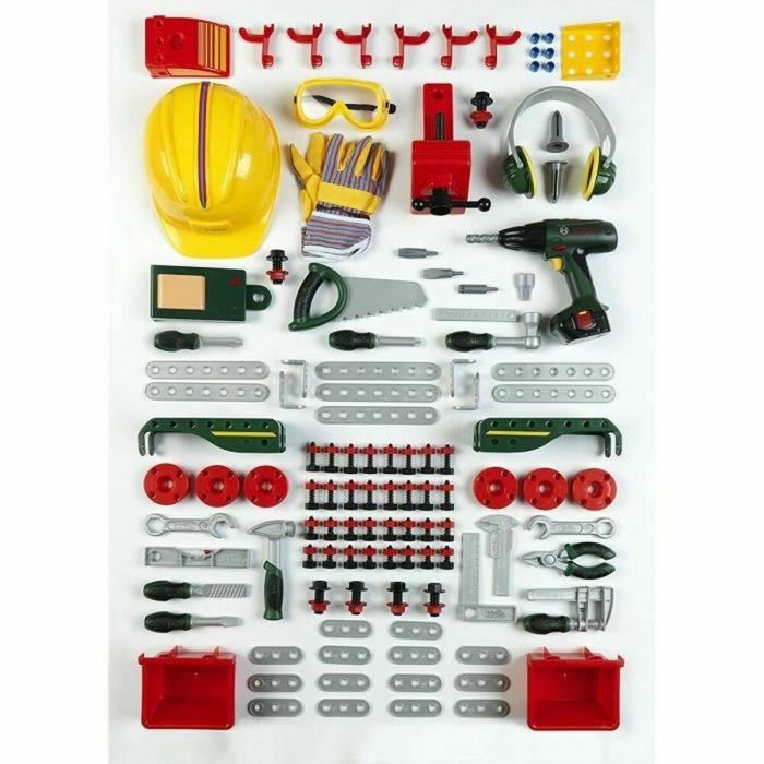 Klein N° 1 Banco de Trabajo Bosch ultra equipado para Niños. Incluye Módulo de Sonido, Tornillo, Destornillador Electrónico y Accesorios desde 3 años. 1 Klein N° 1 Banco de Trabajo Bosch ultra equipado para Niños. Incluye Módulo de Sonido, Tornillo, Destornillador Electrónico y Accesorios desde 3 años. 1
