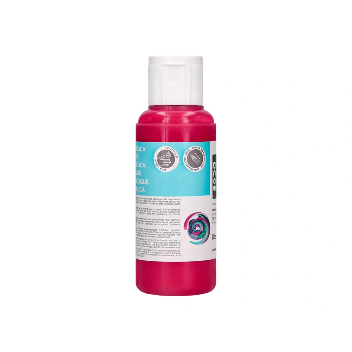 Liderpapel Pintura Acrílica Bote 80 ml Magenta Multisuperficie 4