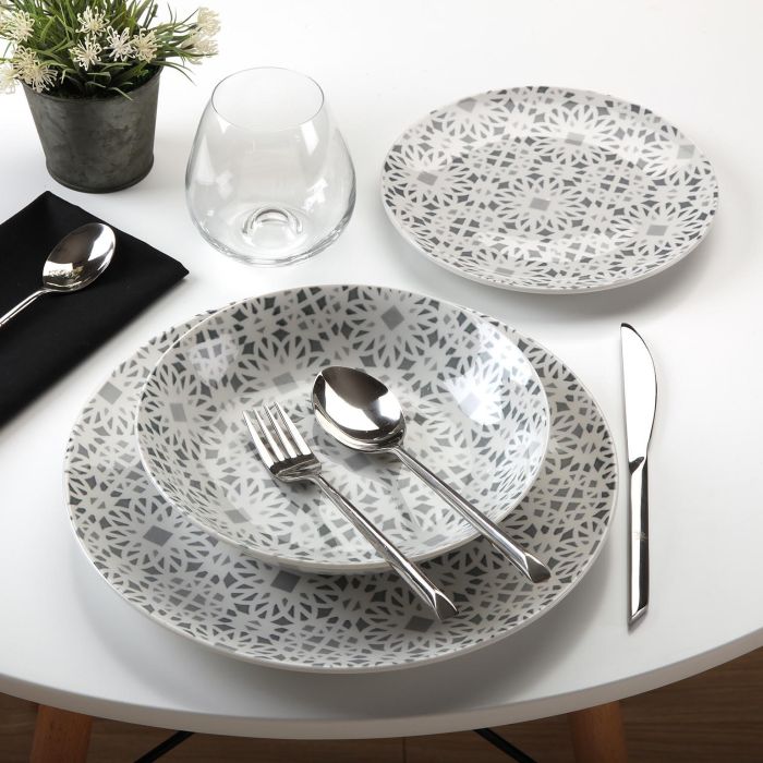 Plato Postre Losett 19 cm - Versa, Porcelana (12 Unidades) 1 Plato Postre Losett 19 cm - Versa, Porcelana (12 Unidades) 1