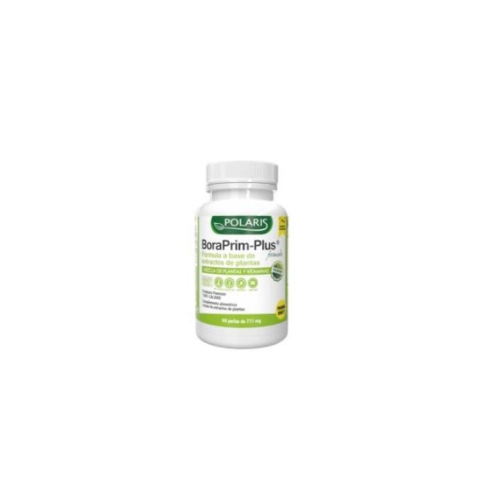 POLARIS Boraprim Plus 700mg 60 Cápsulas - Mantenimiento de Piel y Sistema Hormonal Femenino, con Vitamina E y GLA