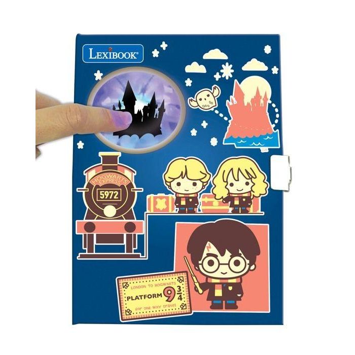 HARRY POTTER - Agenda electrónica - Efectos de luz y accesorios (pegatinas, bolígrafo, rotuladores, cinta adhesiva) 1 HARRY POTTER - Agenda electrónica - Efectos de luz y accesorios (pegatinas, bolígrafo, rotuladores, cinta adhesiva) 1