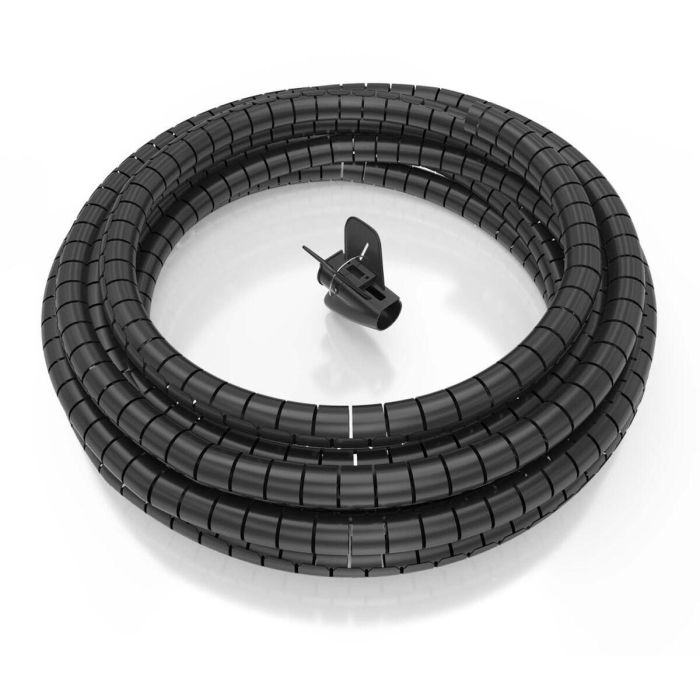 AISENS - ORGANIZADOR DE CABLE EN ESPIRAL 25MM, NEGRO, 10 M