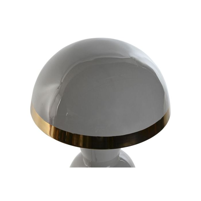 DKD Home Decor Lámpara de Sobremesa Moderna de Metal Gris y Dorado, para bombilla E27 LED, 26x26x47.5 cm 3