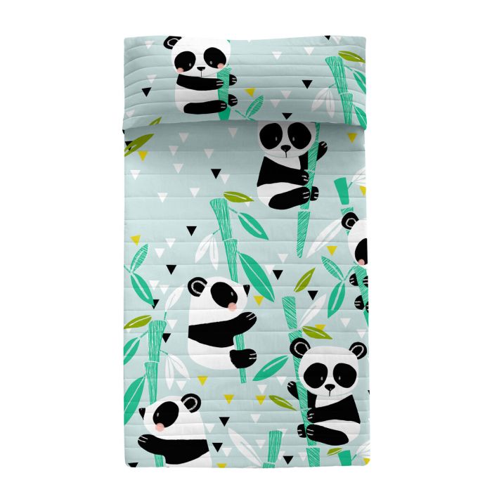 Colcha HappyFriday Moshi Moshi Azul 200 x 260 cm Oso Panda