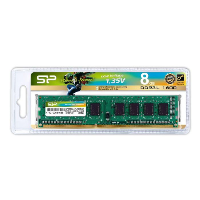 Silicon Power Memoria RAM DDR3L 8GB DIMM 1600 MHz - Mejora el rendimiento del sistema 1 Silicon Power Memoria RAM DDR3L 8GB DIMM 1600 MHz - Mejora el rendimiento del sistema 1