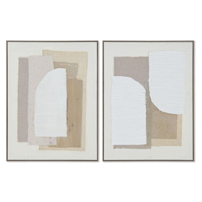 Cuadro Scandi DKD Home Decor Beige Blanco 3.2 x 82 x 62 cm (2 Unidades) Cuadro Scandi DKD Home Decor Beige Blanco 3.2 x 82 x 62 cm (2 Unidades)