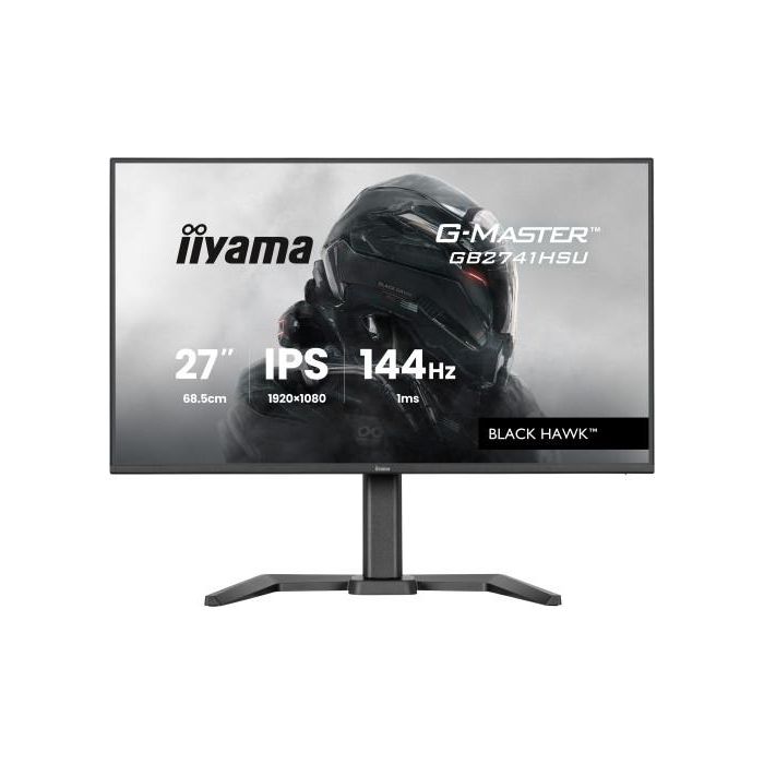 iiyama GB2741HSU-B1 Monitor 27" WQHD (2560x1440) IPS 144Hz 1ms MPRT Altavoces Soporte Ajustable Flicker-Free Low Blue Light Negro