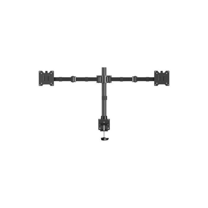AISENS - SOPORTE DE MESA ECO GIRATORIO E INCLINABLE PARA MONITOR/TV 20KG (3 PIVOTES, 2 BRAZOS) DE 17-35, NEGRO 1 AISENS - SOPORTE DE MESA ECO GIRATORIO E INCLINABLE PARA MONITOR/TV 20KG (3 PIVOTES, 2 BRAZOS) DE 17-35, NEGRO 1