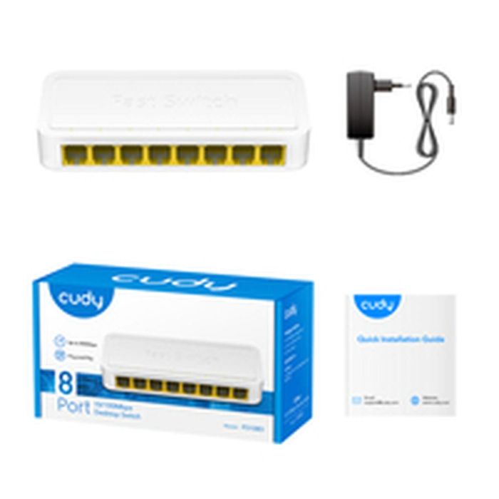 Cudy FS108D switch Fast Ethernet (10/100) Blanco 1