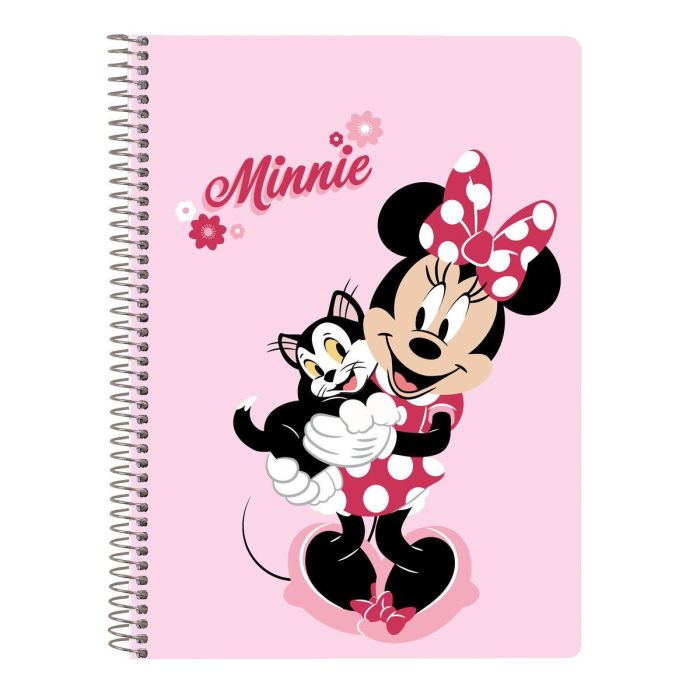 Libreta de Anillas Minnie Mouse Naive Rosa 80 Hojas