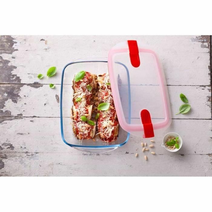 Pyrex AAAAY00560 Set 5 Recipientes Cook & Heat de Vidrio con Tapa y Válvula de Vapor para Almacenar y Microondas 12