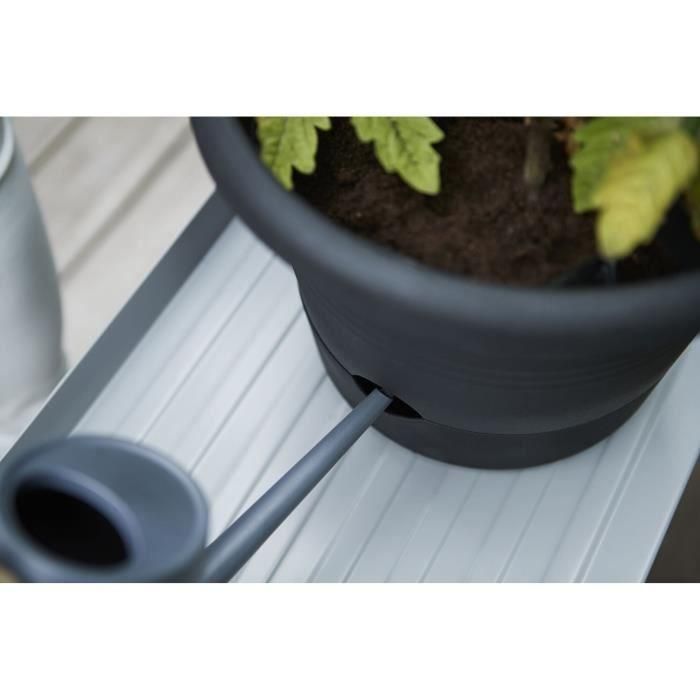 Elho Pote de Tomate Green Basics con Estaca Circular y Tanque de Agua 33 cm Negro Brillante 4 Elho Pote de Tomate Green Basics con Estaca Circular y Tanque de Agua 33 cm Negro Brillante 4
