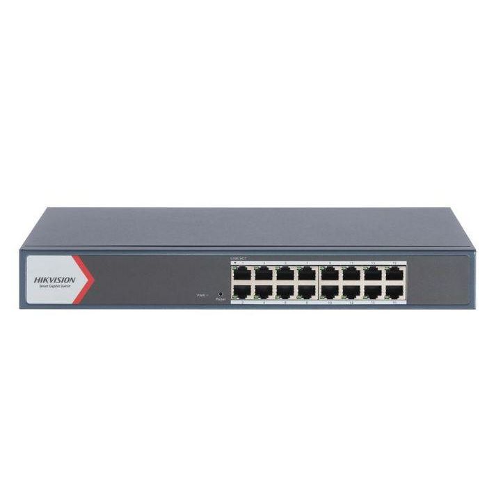 Hikvision Switch Smart Gigabit Gestionable de 16 Puertos