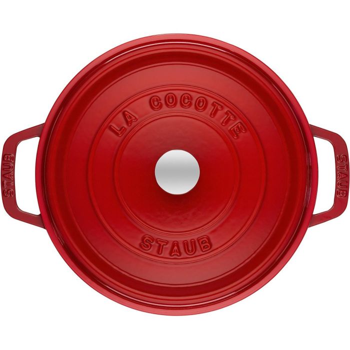 Staub La Cocotte 26cm rund. Kirsch-rot. Gusseisen 3