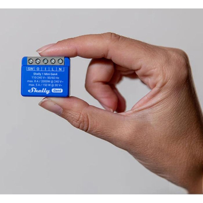 Shelly Relais 1 Mini Gen4 WLAN BT Matter Zigbee 8A Interruptor Inteligente 22