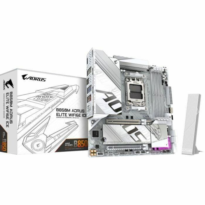 Gigabyte B850M AORUS ELITE WIFI6E ICE Placa Base - AMD Ryzen 9000, DDR5 8200MHz, WiFi 7, USB 3.2 Gen 2, 9MB85MEI6-00-G10 28 Gigabyte B850M AORUS ELITE WIFI6E ICE Placa Base - AMD Ryzen 9000, DDR5 8200MHz, WiFi 7, USB 3.2 Gen 2, 9MB85MEI6-00-G10 28