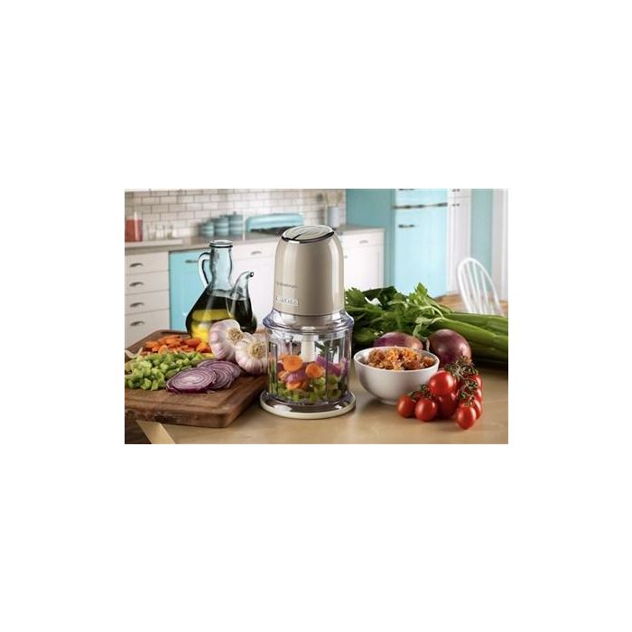 Ariete 438/03 Picadora Vintage Beige 400 W, 4 Cuchillas Acero Inoxidable, 2 Velocidades, Apta para Picar Varios Alimentos 13 Ariete 438/03 Picadora Vintage Beige 400 W, 4 Cuchillas Acero Inoxidable, 2 Velocidades, Apta para Picar Varios Alimentos 13