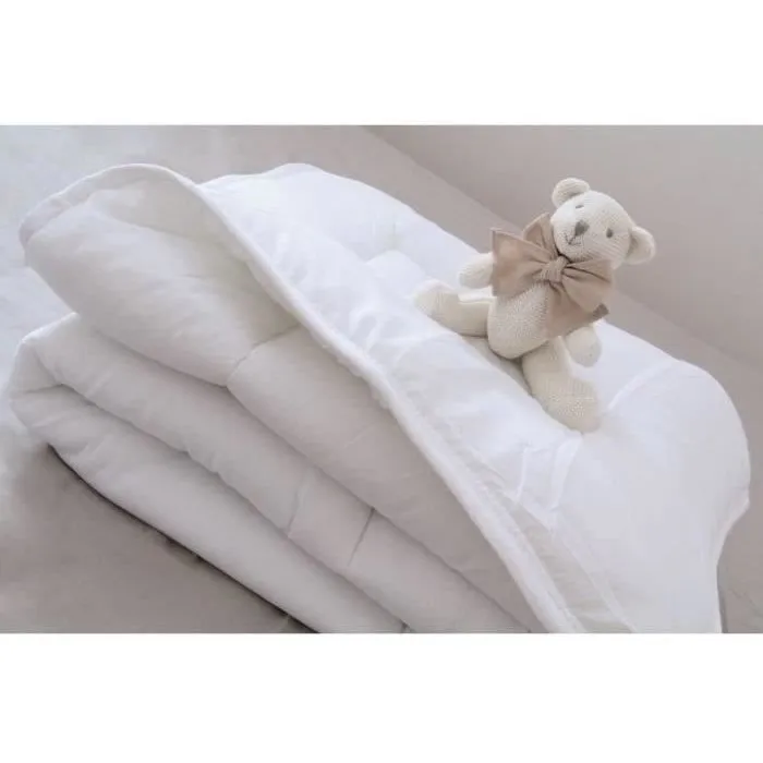 Domiva Duvet 100x140 Blanco - Funda de microfibra, Relleno fibra silicona, Lavable a 95°C 1