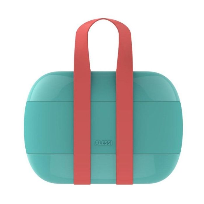 Alessi SA02 Laz Food À Porter Fiambrera de Resina, Verde 1