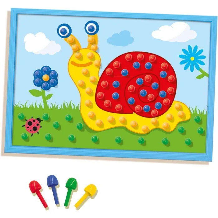 Ses Creative Tablero de Mosaico con Cartas para Niños Creativos y Divertidos 5