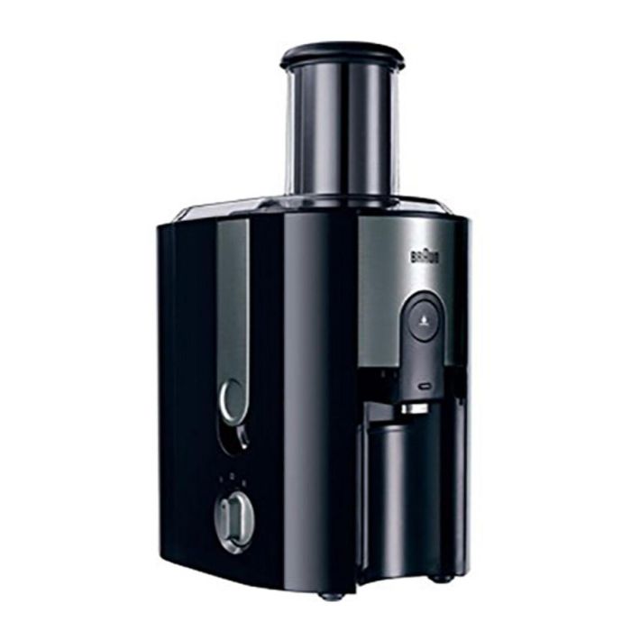 Braun J500 MultiQuick 5 Centrífuga 900W, sistema prensado rápido, chimenea 75mm, 2 velocidades, antigoteo, jarra 1.25L - Negro