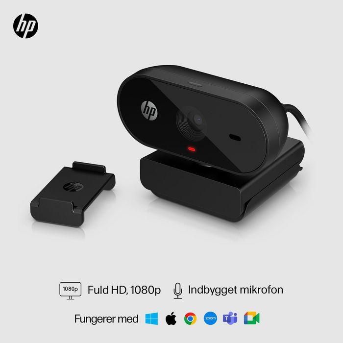 HP 53X26AA Webcam 320 Full HD 1080p con Micrófono Integrado, Gran Angular 66º, Cubierta de Privacidad, Rotación 360º, Works With Chromebook 28