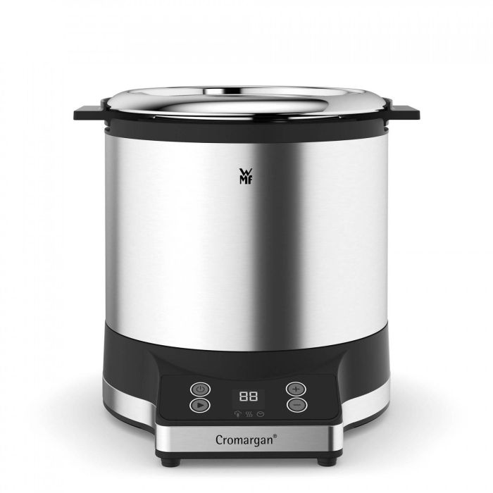 WMF 0415260011 KÜCHENminis Arrocera con Fiambrera, 220W, Acero Inoxidable, Capa Antiadherente, Temporizador 2 WMF 0415260011 KÜCHENminis Arrocera con Fiambrera, 220W, Acero Inoxidable, Capa Antiadherente, Temporizador 2