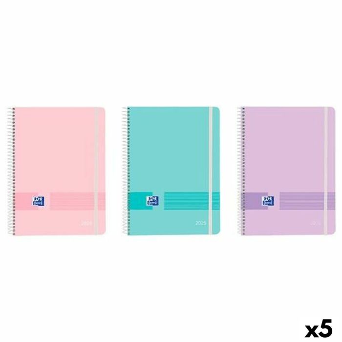 Agenda Oxford LIVE&GO A5 15 x 21 cm 2025 (5 Unidades) Agenda Oxford LIVE&GO A5 15 x 21 cm 2025 (5 Unidades)