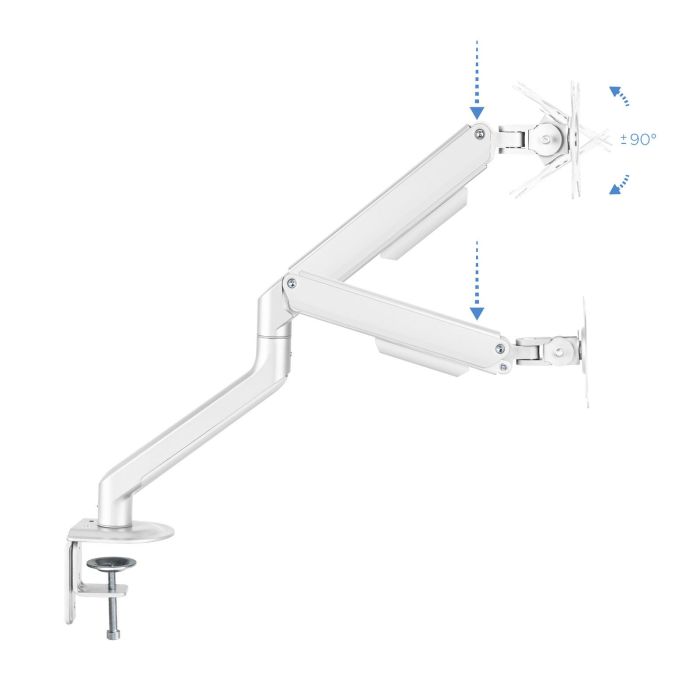 TooQ DB4032TNR-W Soporte de Mesa para Monitor 17-32" Brazo Regulable VESA 75x75 100x100 Giratorio Inclinable 9kg Blanco 2 TooQ DB4032TNR-W Soporte de Mesa para Monitor 17-32" Brazo Regulable VESA 75x75 100x100 Giratorio Inclinable 9kg Blanco 2