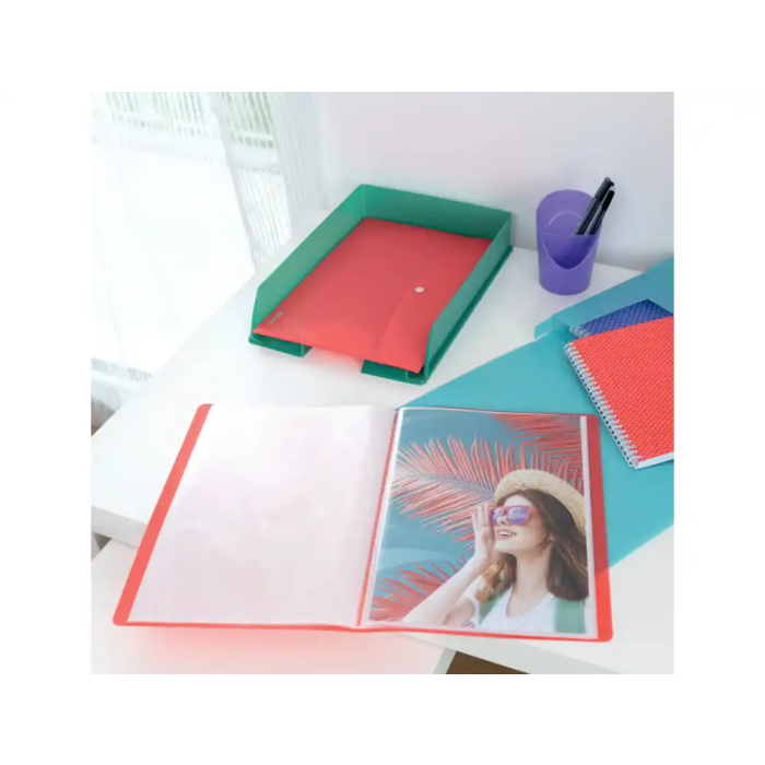 Carpeta Esselte Escaparate Colour Breeze 40 Fundas Polipropileno Tapa Flexible DIN A4 Colores Surtidos 2