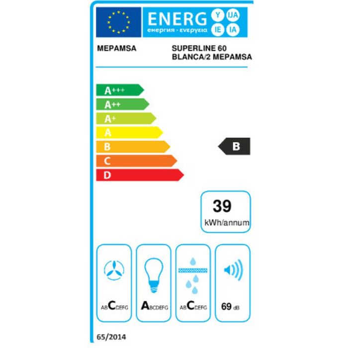 Campana Convencional Mepamsa SUPERLINE 60 V2 Blanco Campana Convencional Mepamsa SUPERLINE 60 V2 Blanco