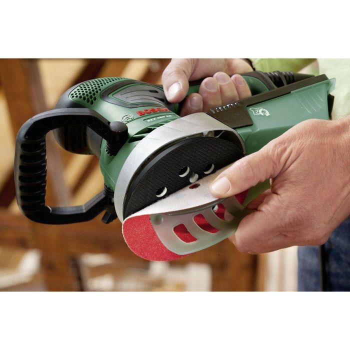 Bosch PEX 400 AE Lijadora Rotorbital Excéntrica Compacta 350W con Plato de 125mm, Velocidad Variable, Sistema Microfiltro y Estuche 6 Bosch PEX 400 AE Lijadora Rotorbital Excéntrica Compacta 350W con Plato de 125mm, Velocidad Variable, Sistema Microfiltro y Estuche 6