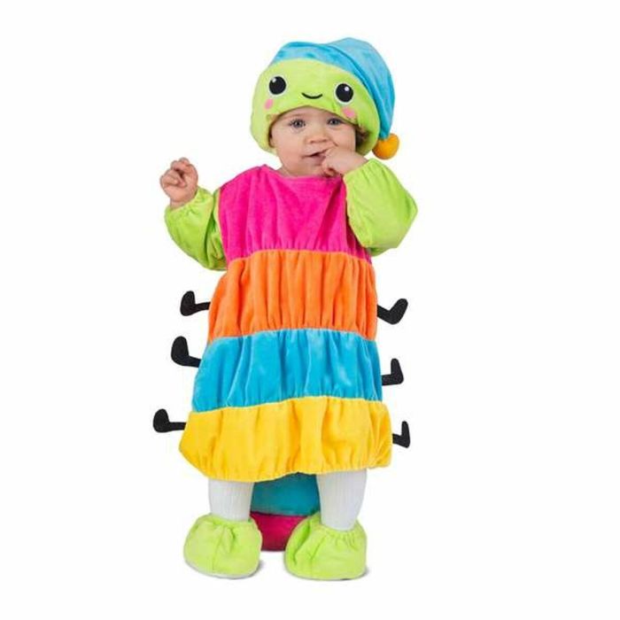 Disfraz gusanito brillante (gorro con luz, vestido, pantalón y patucos) talla 7-12 meses 6 Disfraz gusanito brillante (gorro con luz, vestido, pantalón y patucos) talla 7-12 meses 6