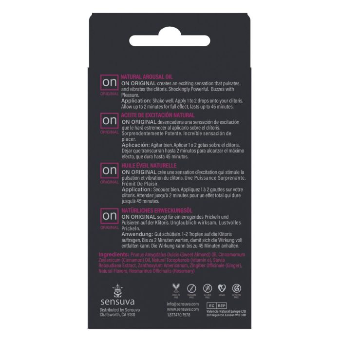 Aceite Estimulante Sensuva 8 Aceite Estimulante Sensuva 8