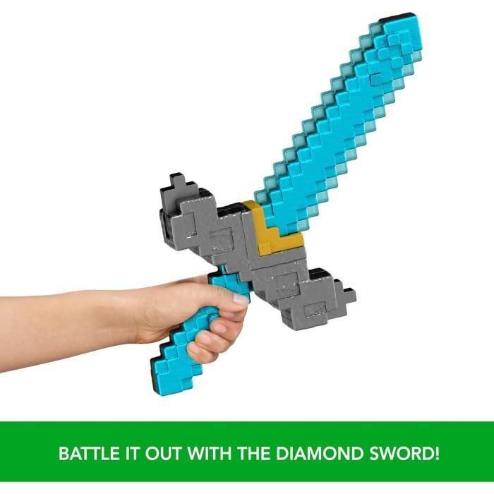 Espada Pico 2 En 1 Minecraft La Película Jfr72 Mattel 2 Espada Pico 2 En 1 Minecraft La Película Jfr72 Mattel 2