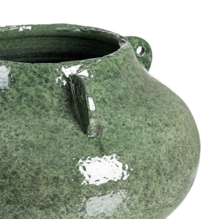 Jarrón Verde Cerámica Decoración 40 X 40 X 22 cm