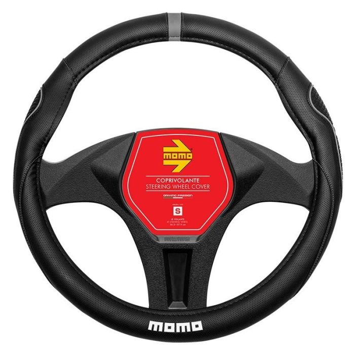 Funda Volante Momo Supergrip Universal Negro Y Gris 38-39 cm MOMLSWC014BG Funda Volante Momo Supergrip Universal Negro Y Gris 38-39 cm MOMLSWC014BG