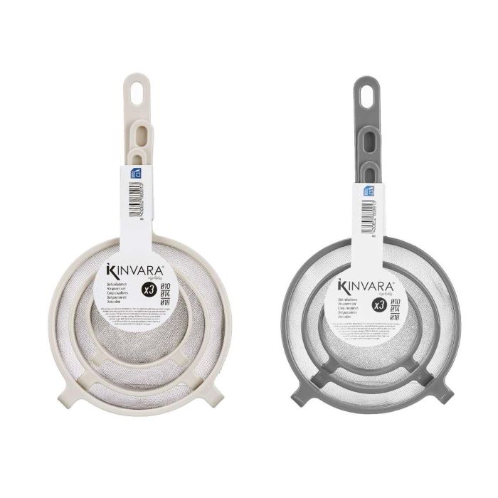 Set 3 Coladores Plastico Metal Surtidos Kinvara 17X32CM (8 Unidades) 1 Set 3 Coladores Plastico Metal Surtidos Kinvara 17X32CM (8 Unidades) 1