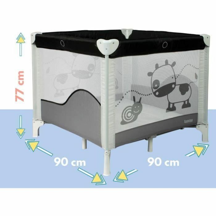 Bambisol Parque y Cuna Plegable para Bebé 90x90cm con 2 Niveles para Dormir y Jugar, Desde Nacimiento hasta 15kg, Bolsa de Transporte 2 Bambisol Parque y Cuna Plegable para Bebé 90x90cm con 2 Niveles para Dormir y Jugar, Desde Nacimiento hasta 15kg, Bolsa de Transporte 2