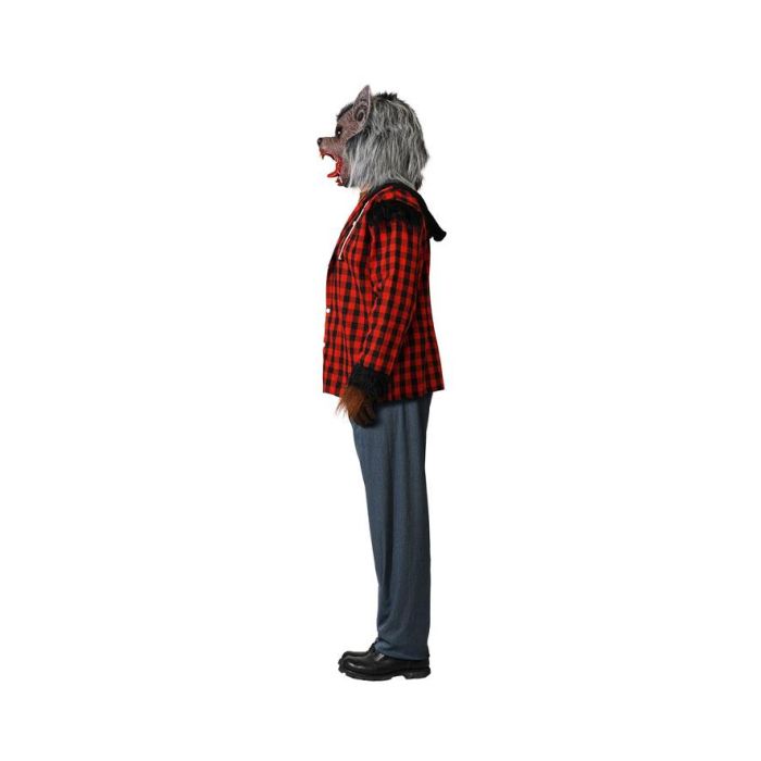 Disfraz Hombre Lobo con Camisa de Cuadros y Pantalón para Adulto 1