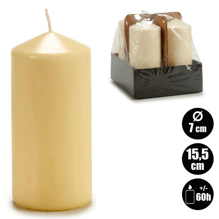Vela Taco Crema 15,5Cm Acorde (12 Unidades) 3 Vela Taco Crema 15,5Cm Acorde (12 Unidades) 3