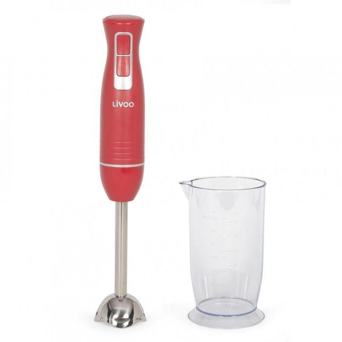Livoo DOP245R Licuadora de mano con bol Rojo chili Livoo DOP245R Licuadora de mano con bol Rojo chili